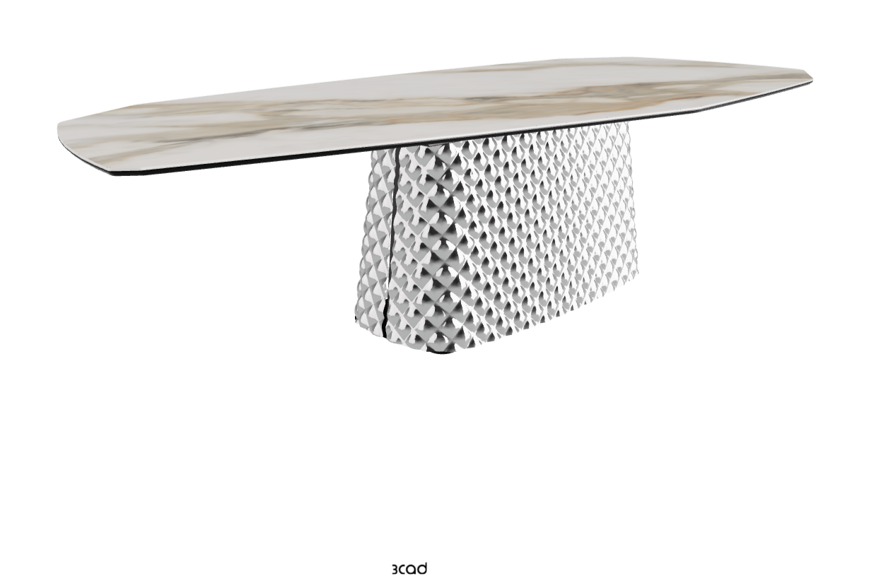 Cattelan Italia Atrium Keramik Polygon & Biscuit Shaped Dining Table