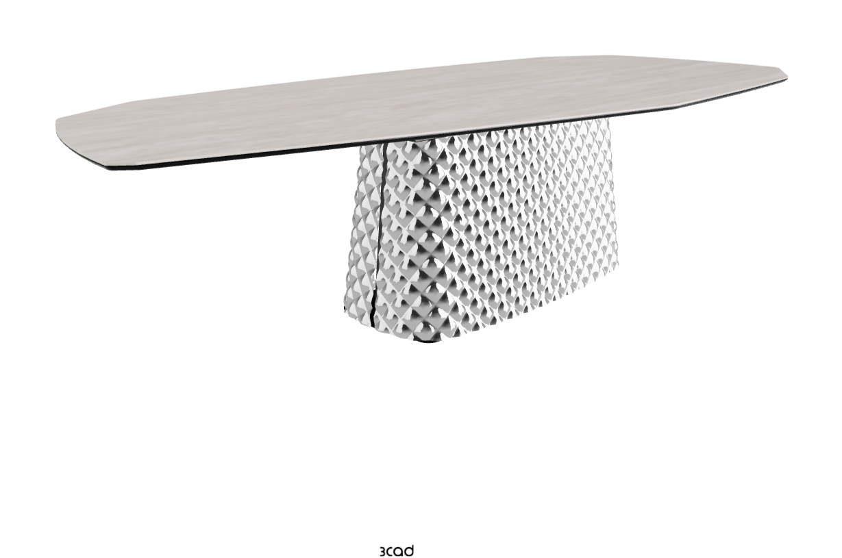 Cattelan Italia Atrium Keramik Polygon & Biscuit Shaped Dining Table