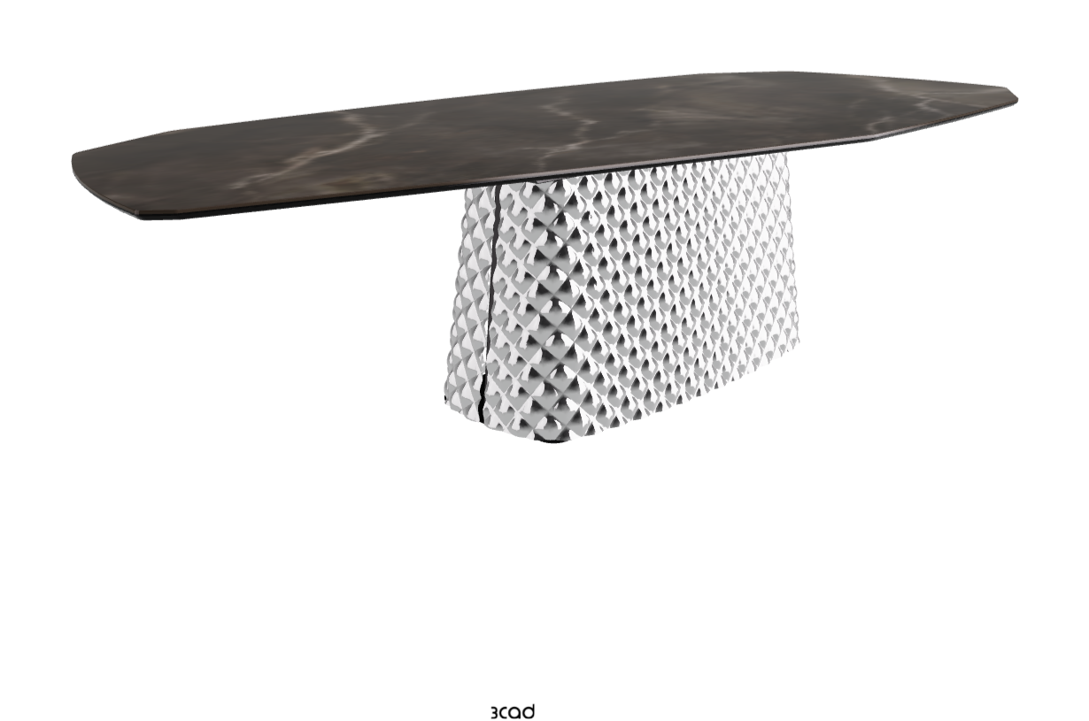 Cattelan Italia Atrium Keramik Polygon & Biscuit Shaped Dining Table