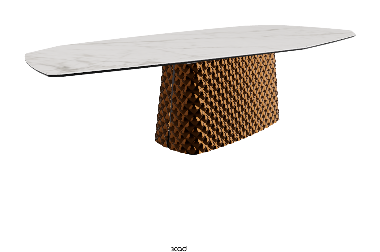 Cattelan Italia Atrium Keramik Polygon & Biscuit Shaped Dining Table