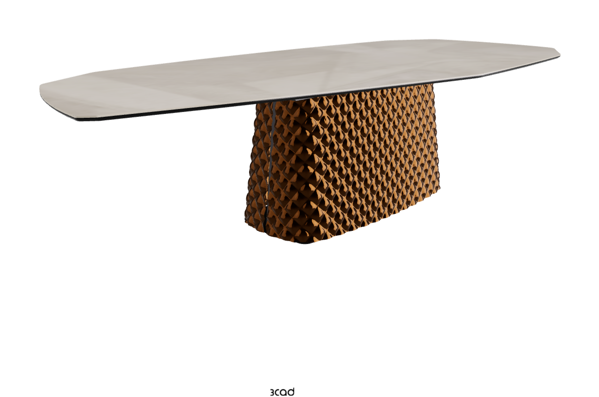 Cattelan Italia Atrium Keramik Polygon & Biscuit Shaped Dining Table