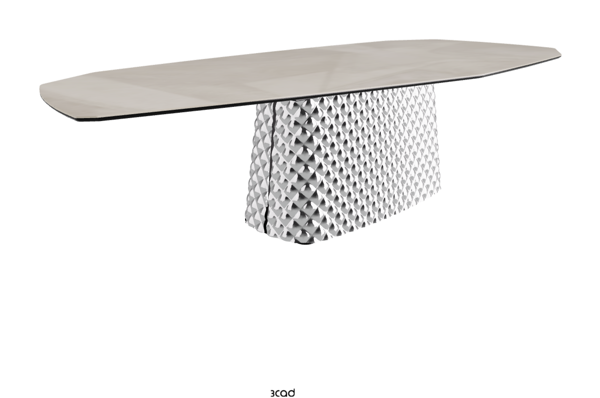 Cattelan Italia Atrium Keramik Polygon & Biscuit Shaped Dining Table