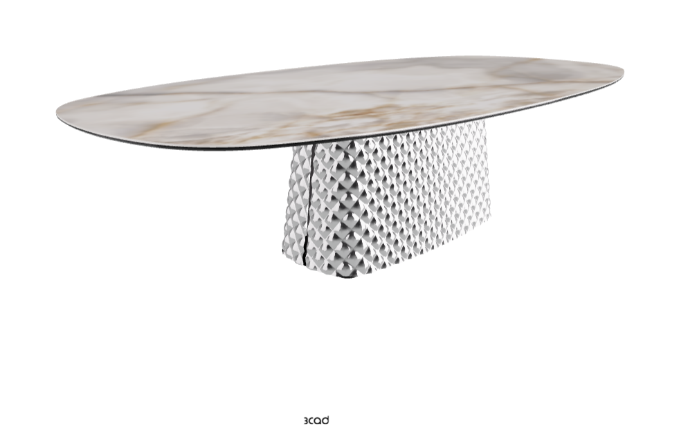 Cattelan Italia Atrium Keramik Polygon & Biscuit Shaped Dining Table