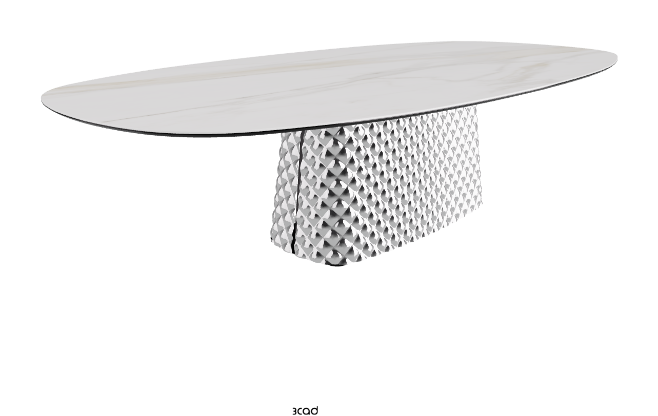 Cattelan Italia Atrium Keramik Polygon & Biscuit Shaped Dining Table