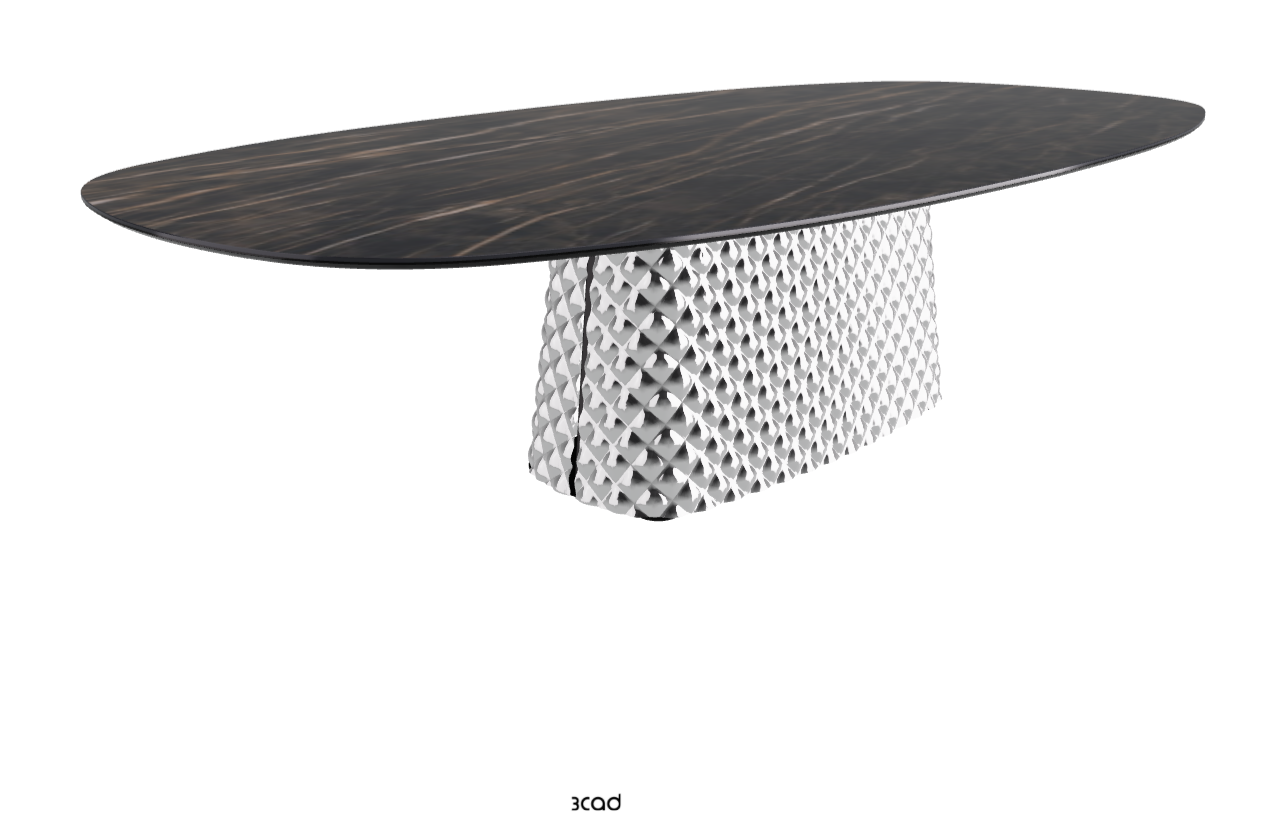 Cattelan Italia Atrium Keramik Polygon & Biscuit Shaped Dining Table