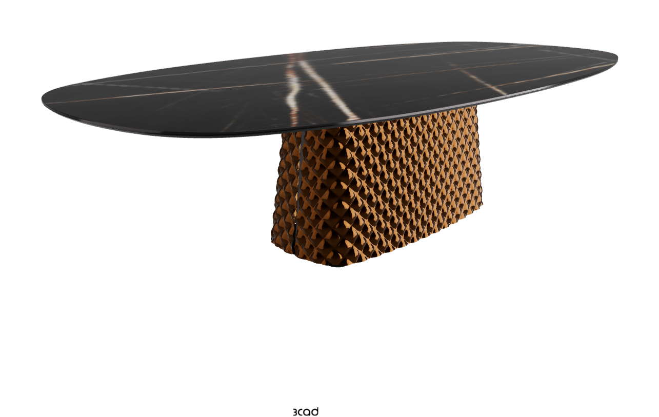 Cattelan Italia Atrium Keramik Polygon & Biscuit Shaped Dining Table