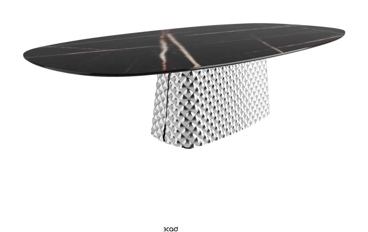 Cattelan Italia Atrium Keramik Polygon & Biscuit Shaped Dining Table