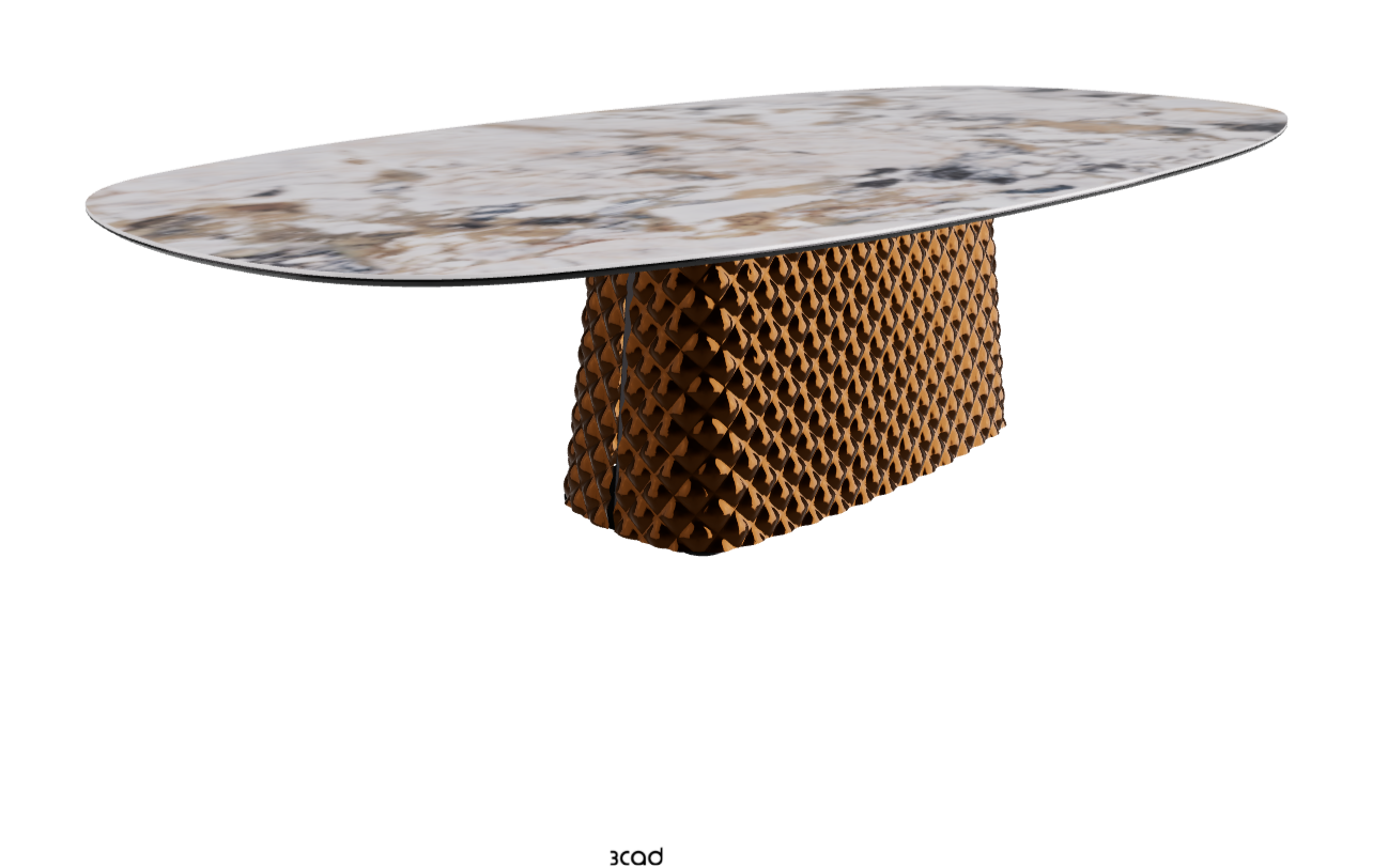 Cattelan Italia Atrium Keramik Polygon & Biscuit Shaped Dining Table