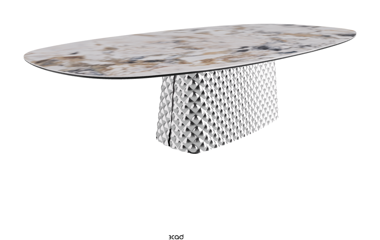 Cattelan Italia Atrium Keramik Polygon & Biscuit Shaped Dining Table