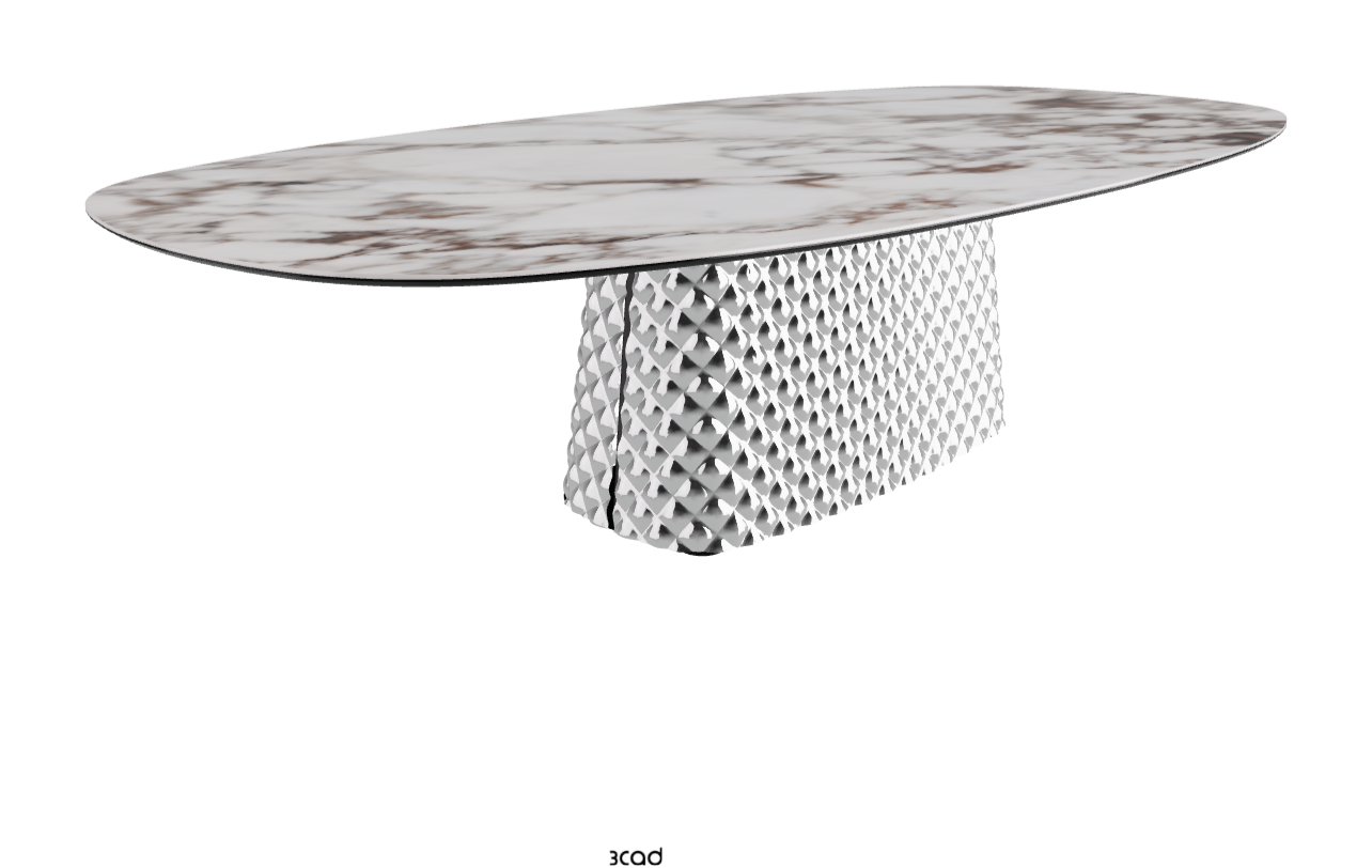 Cattelan Italia Atrium Keramik Polygon & Biscuit Shaped Dining Table