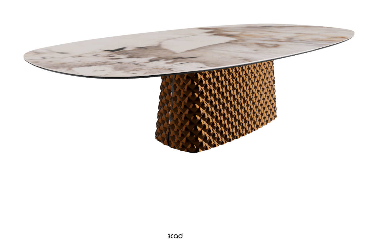 Cattelan Italia Atrium Keramik Polygon & Biscuit Shaped Dining Table