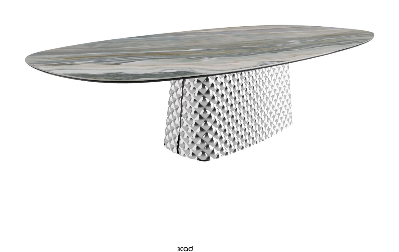 Cattelan Italia Atrium Keramik Polygon & Biscuit Shaped Dining Table
