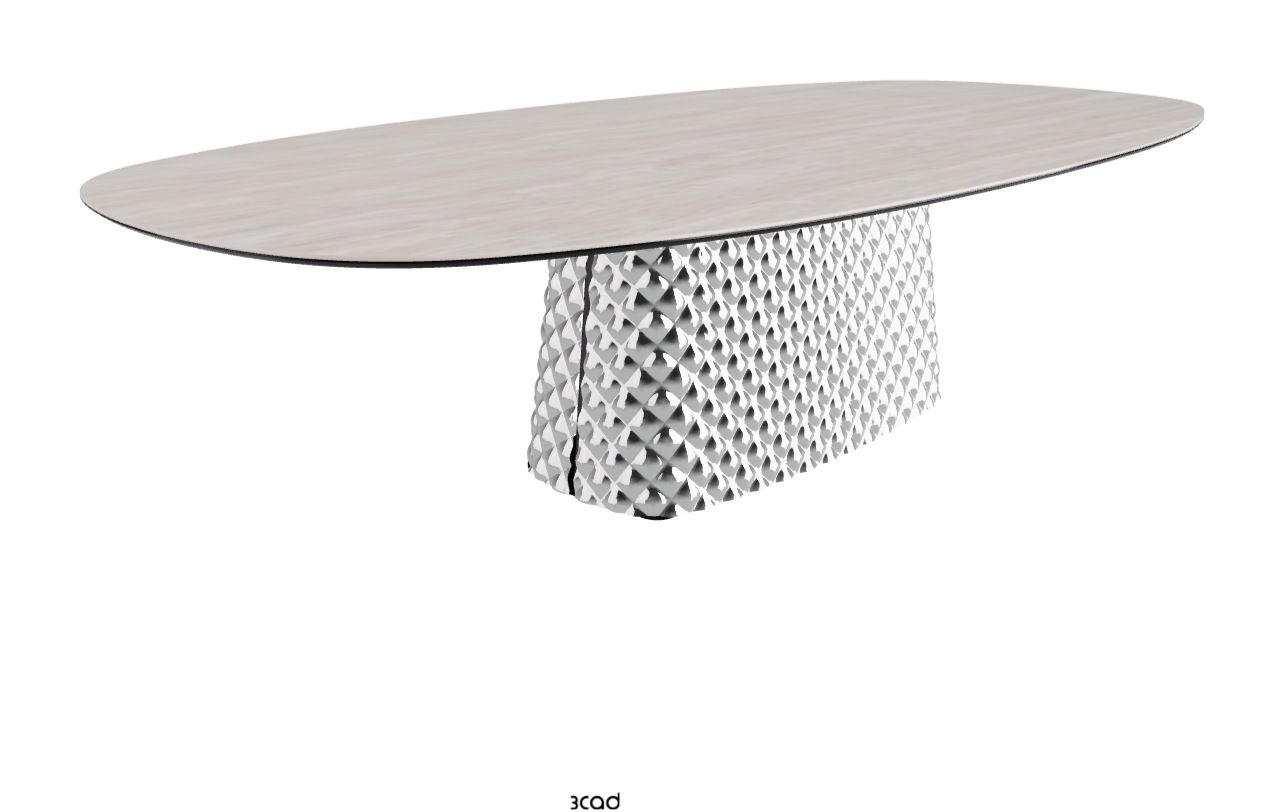 Cattelan Italia Atrium Keramik Polygon & Biscuit Shaped Dining Table