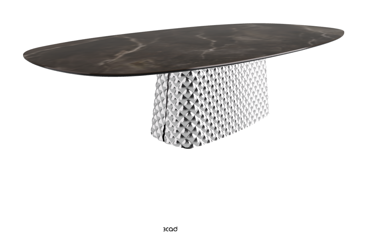 Cattelan Italia Atrium Keramik Polygon & Biscuit Shaped Dining Table