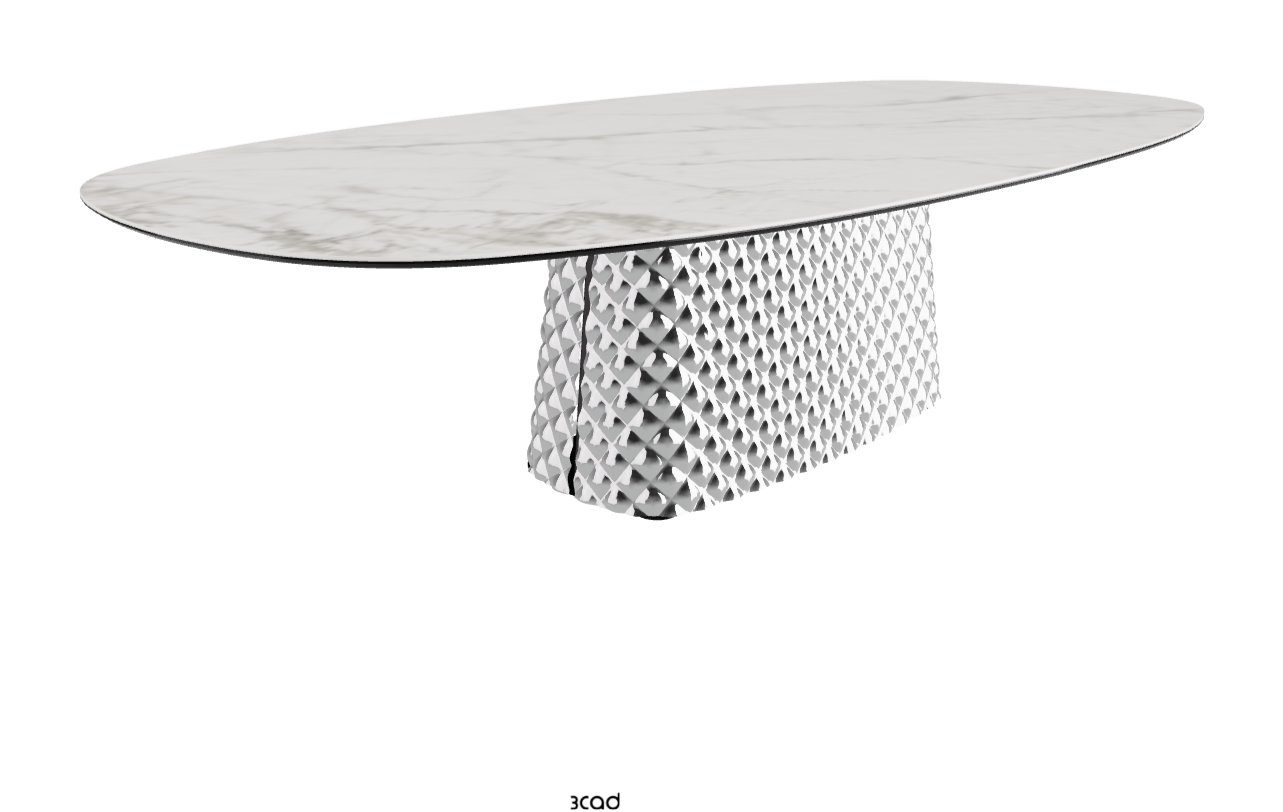 Cattelan Italia Atrium Keramik Polygon & Biscuit Shaped Dining Table
