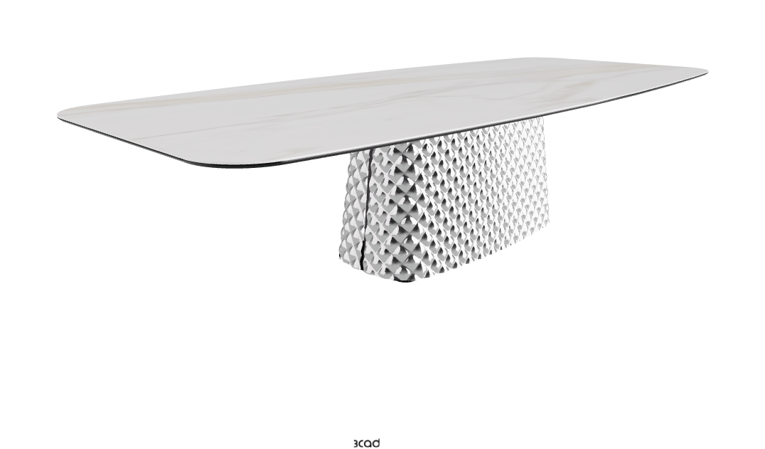 Cattelan Italia Atrium Keramik Rectangular & Barrel Shaped Dining Table