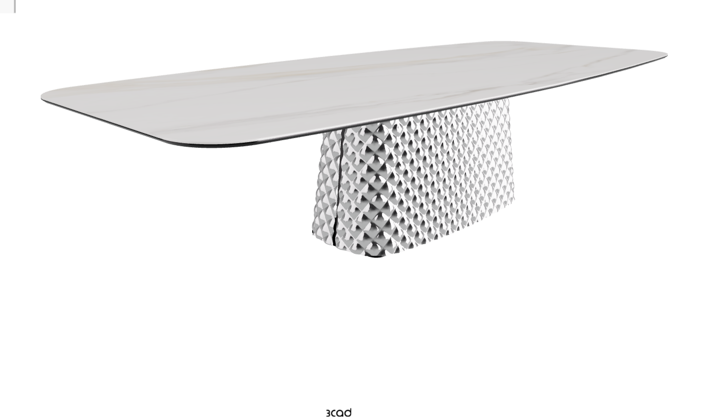 Cattelan Italia Atrium Keramik Rectangular & Barrel Shaped Dining Table
