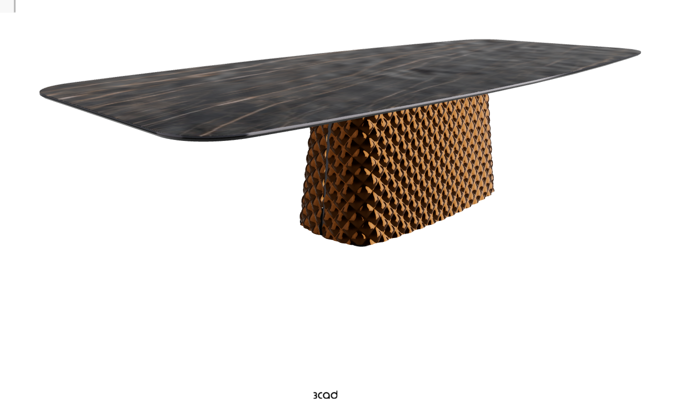 Cattelan Italia Atrium Keramik Rectangular & Barrel Shaped Dining Table