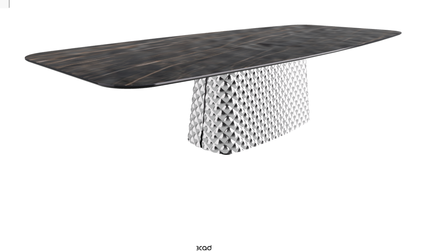 Cattelan Italia Atrium Keramik Rectangular & Barrel Shaped Dining Table