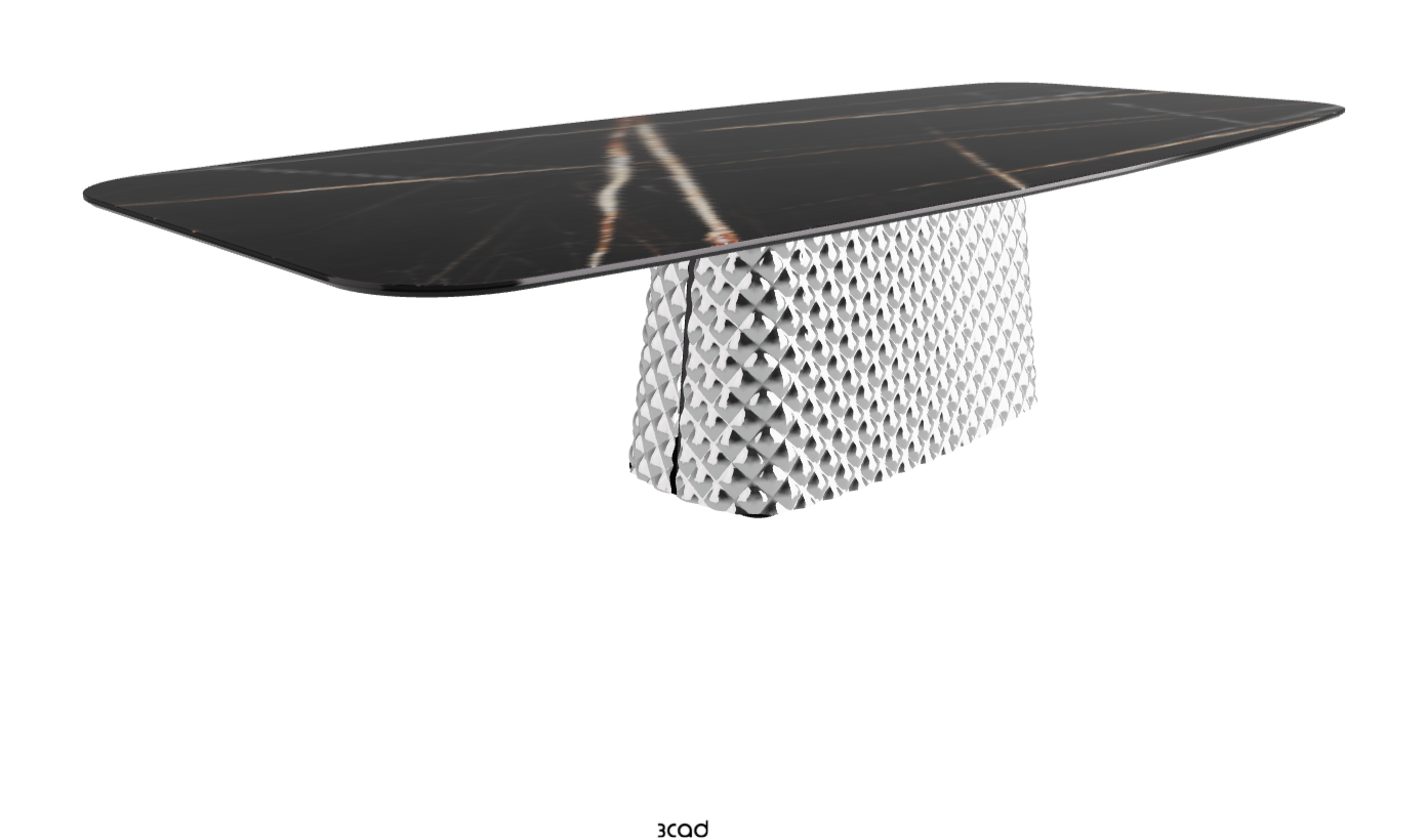 Cattelan Italia Atrium Keramik Rectangular & Barrel Shaped Dining Table