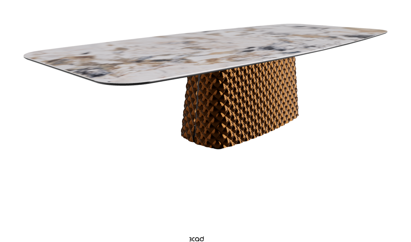 Cattelan Italia Atrium Keramik Rectangular & Barrel Shaped Dining Table