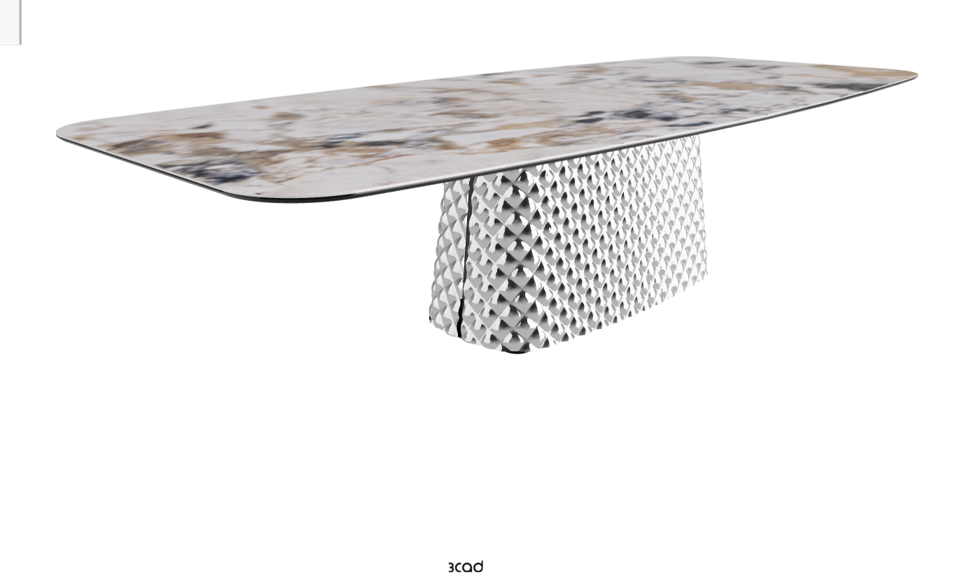 Cattelan Italia Atrium Keramik Rectangular & Barrel Shaped Dining Table