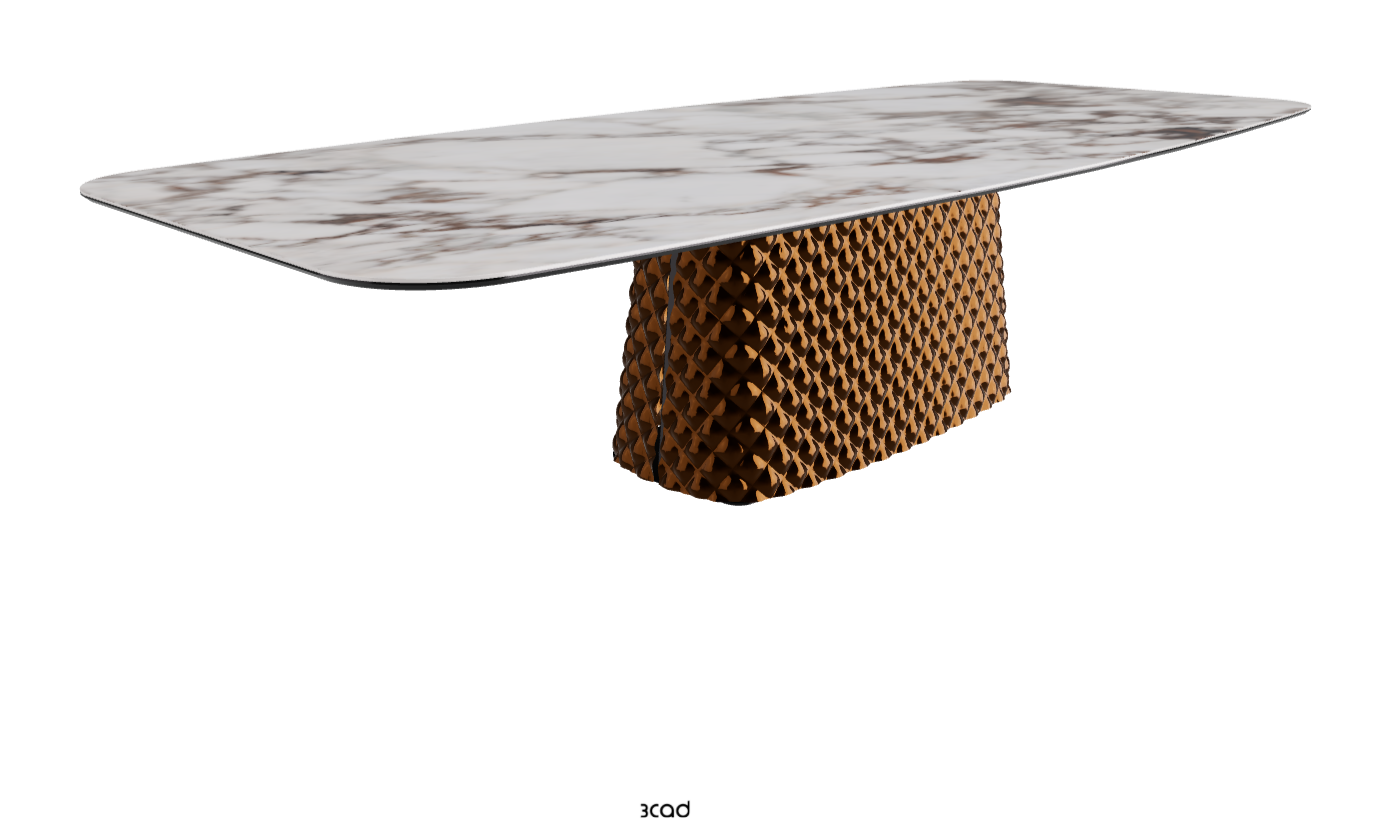 Cattelan Italia Atrium Keramik Rectangular & Barrel Shaped Dining Table