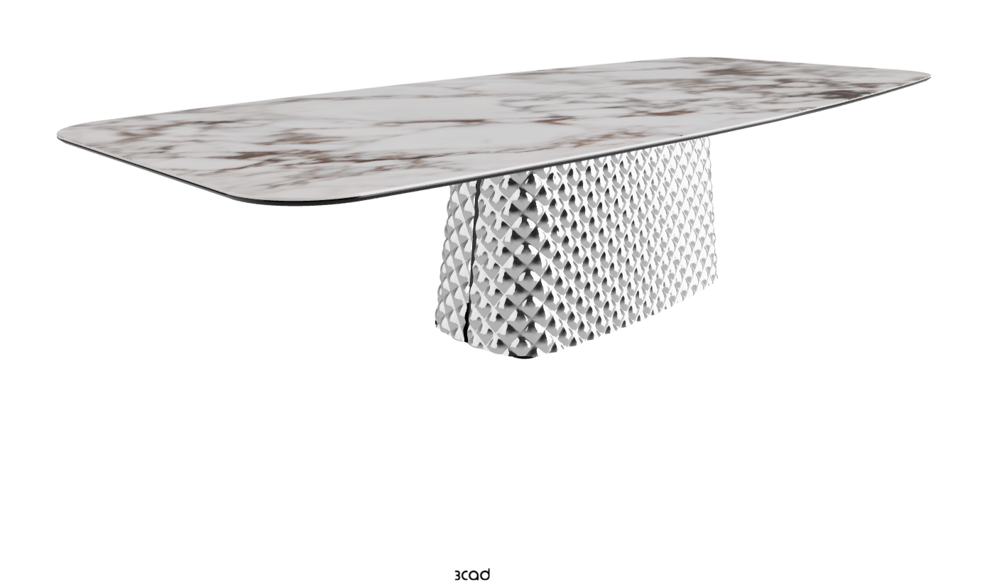 Cattelan Italia Atrium Keramik Rectangular & Barrel Shaped Dining Table