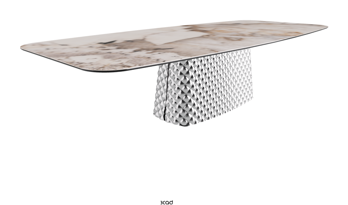 Cattelan Italia Atrium Keramik Rectangular & Barrel Shaped Dining Table