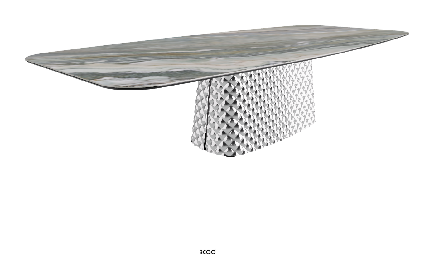 Cattelan Italia Atrium Keramik Rectangular & Barrel Shaped Dining Table