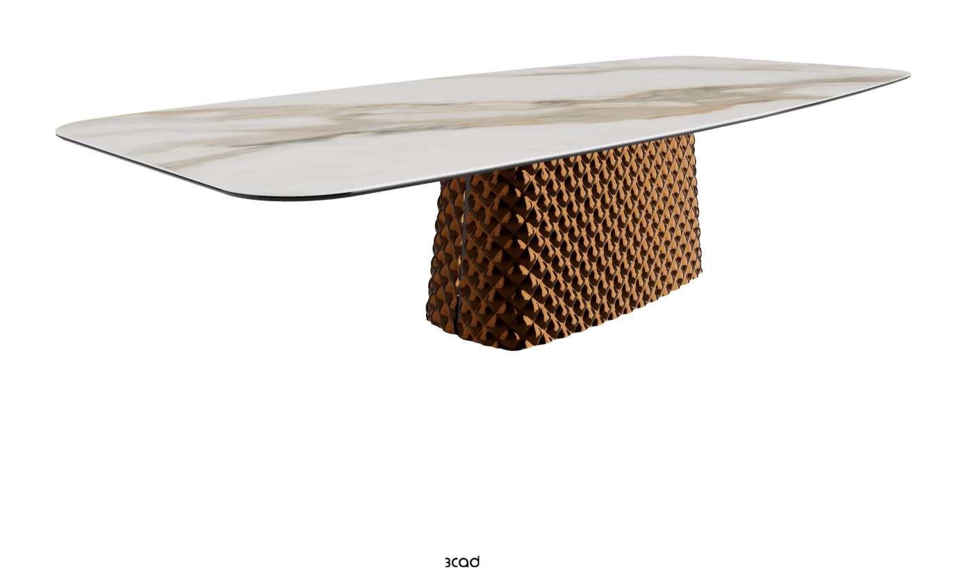 Cattelan Italia Atrium Keramik Rectangular & Barrel Shaped Dining Table