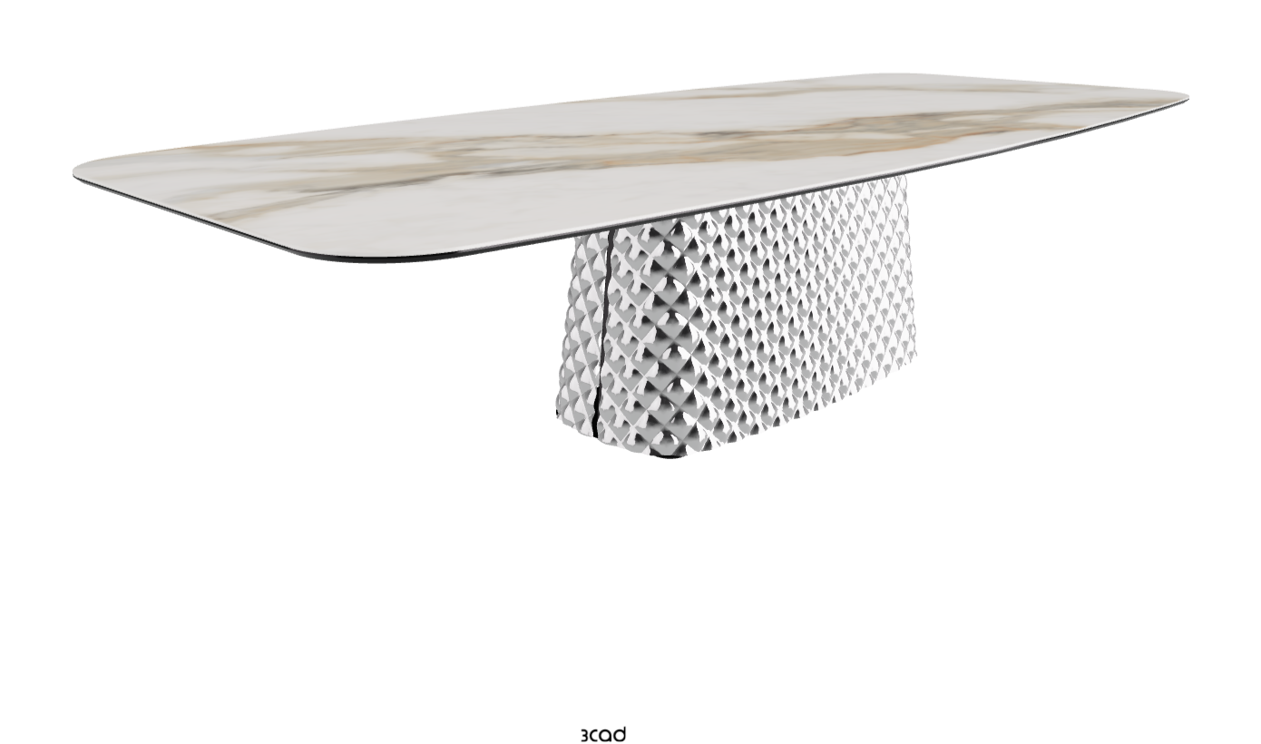Cattelan Italia Atrium Keramik Rectangular & Barrel Shaped Dining Table