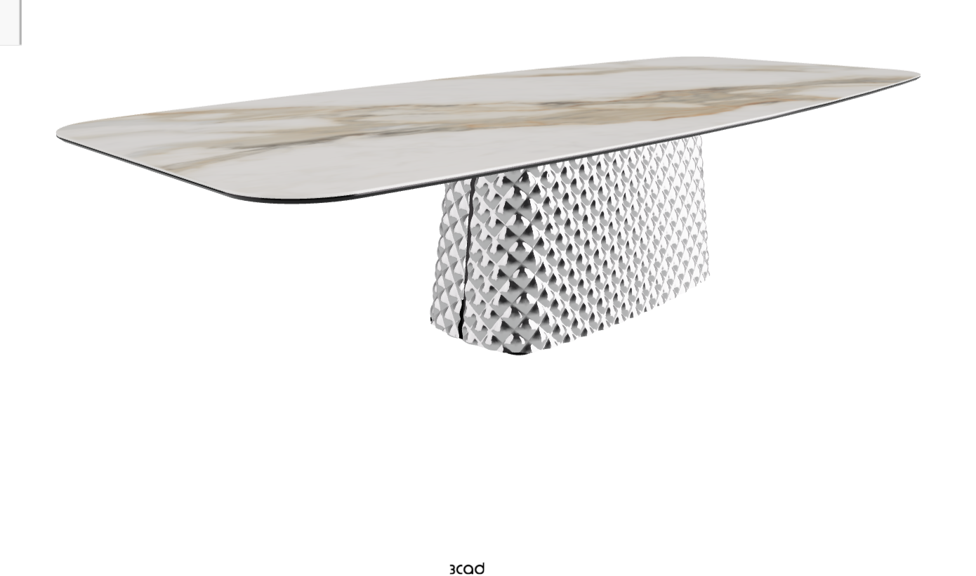 Cattelan Italia Atrium Keramik Rectangular & Barrel Shaped Dining Table