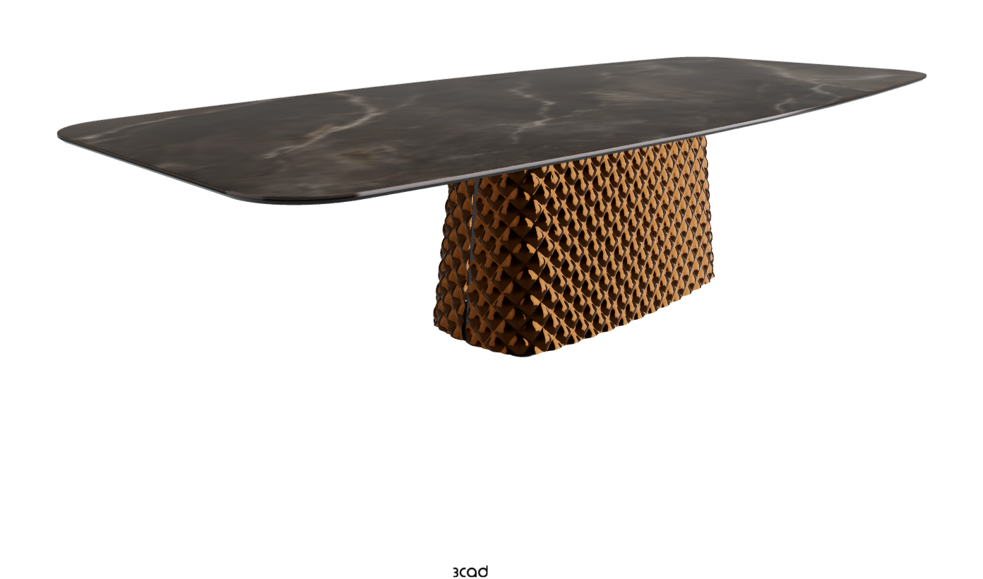 Cattelan Italia Atrium Keramik Rectangular & Barrel Shaped Dining Table