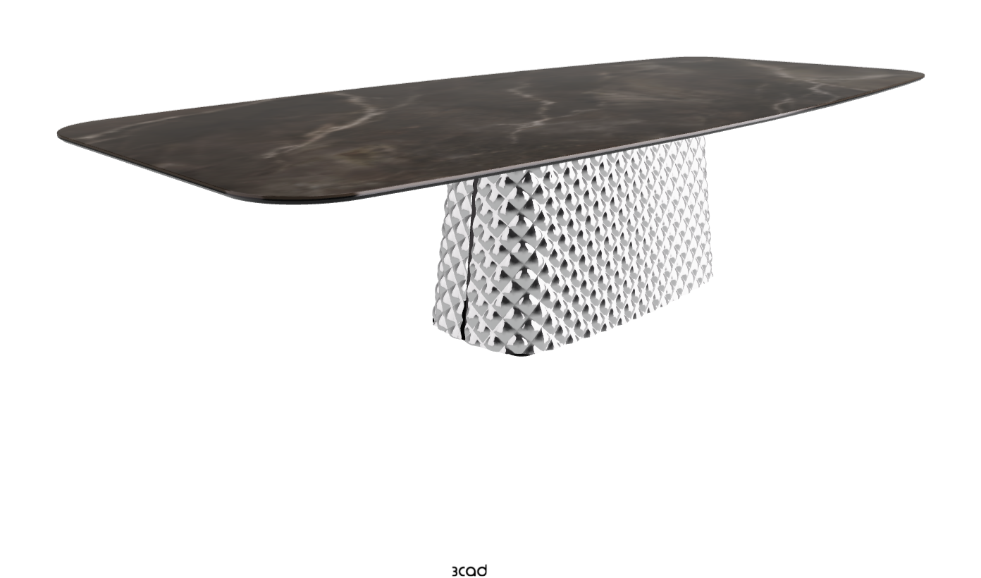 Cattelan Italia Atrium Keramik Rectangular & Barrel Shaped Dining Table