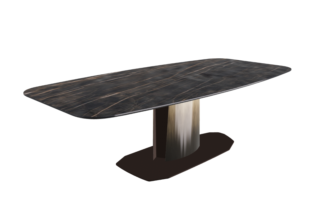 240x120x73 to 105h Barrel Shaped_Matt Portoro_Oxy Brass_Closed
