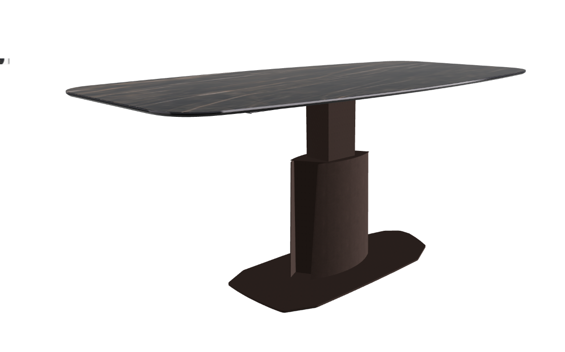 240x120x73 to 105h Barrel Shaped_Glossy Portoro_Bronze Embossed_Extended