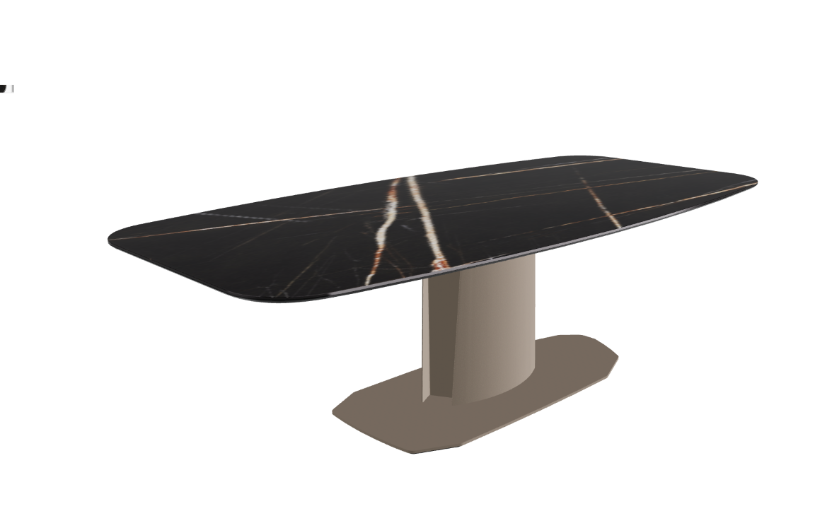 240x120x73 to 105h Barrel Shaped_Glossy Sahara Noir_Titanium Embossed_Closed