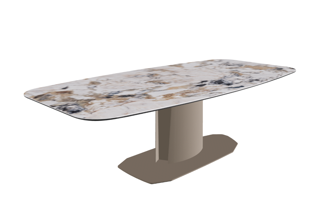 240x120x73 to 105h Barrel Shaped_Makalu_Titanium Embossed_Closed