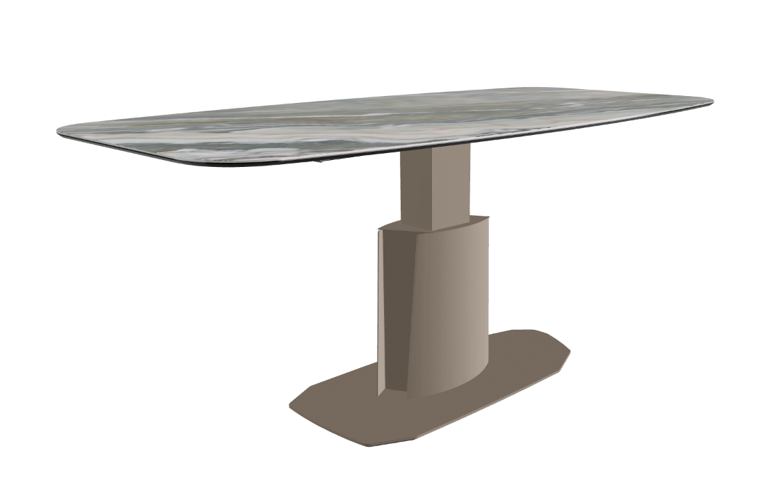 240x120x73 to 105h Barrel Shaped_Corcovado_Titanium Embossed_Extended