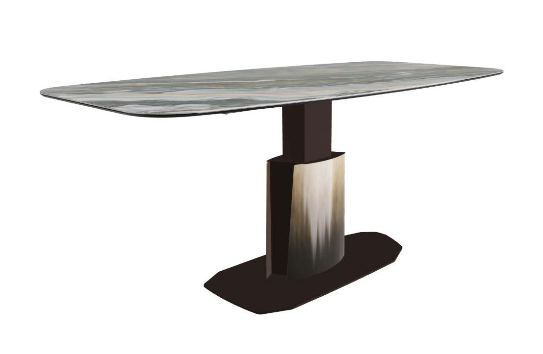 240x120x73 to 105h Barrel Shaped_Corcovado_Oxy Brass_Extended