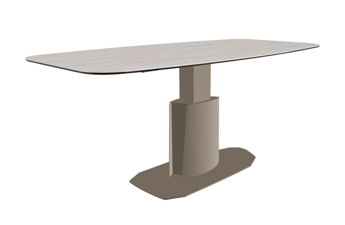 240x120x73 to 105h Barrel Shaped_Colosseo_Titanium Embossed_Extended