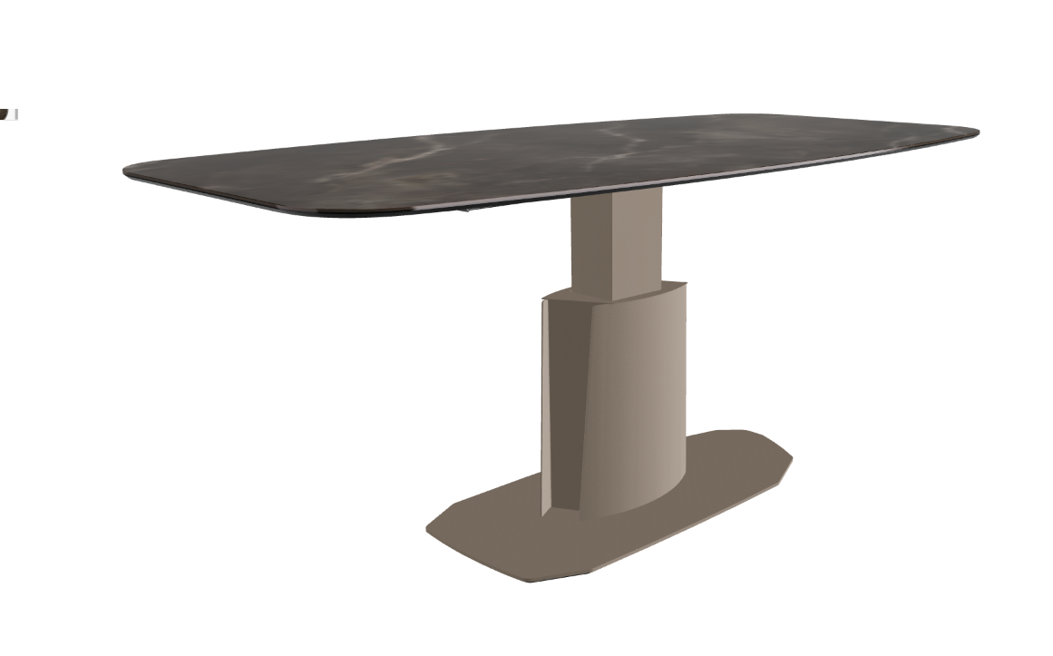 240x120x73 to 105h Barrel Shaped_Andromeda_Titanium Embossed_Extended