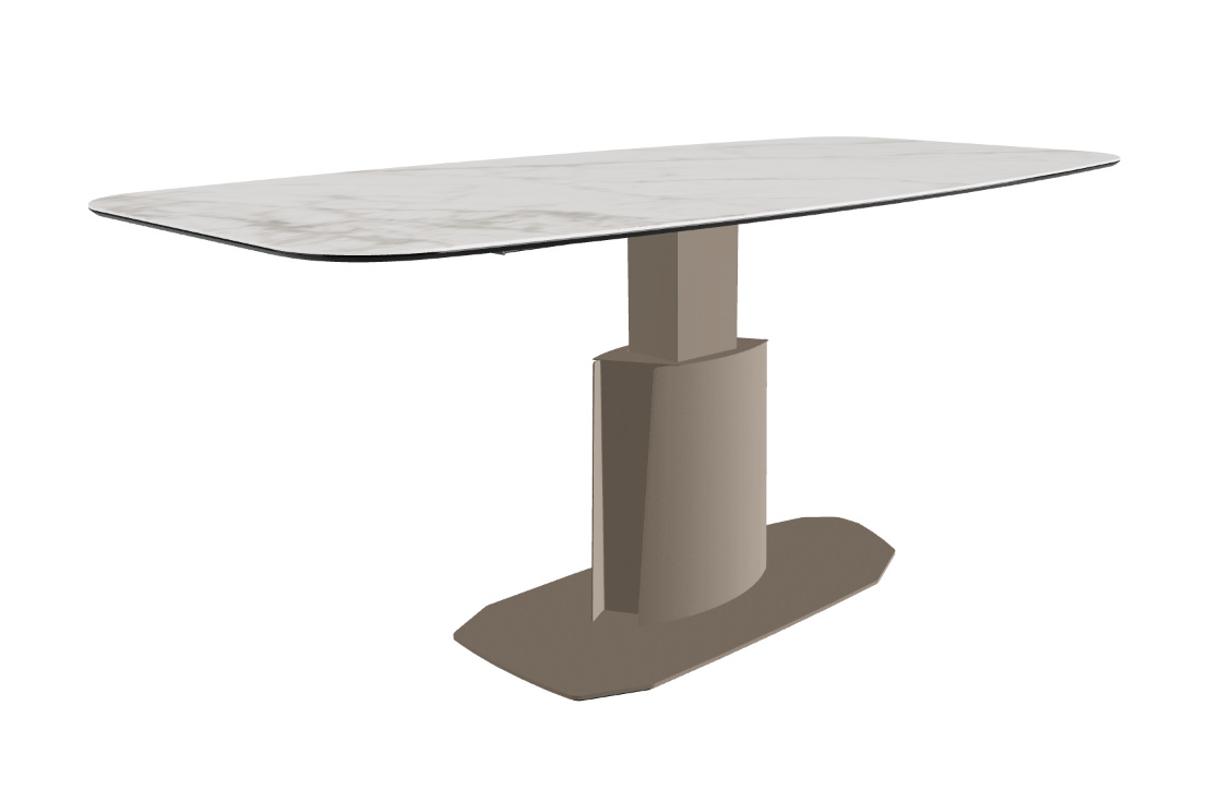 240x120x73 to 105h Barrel Shaped_Matt Invisible_Titanium Embossed_Extended