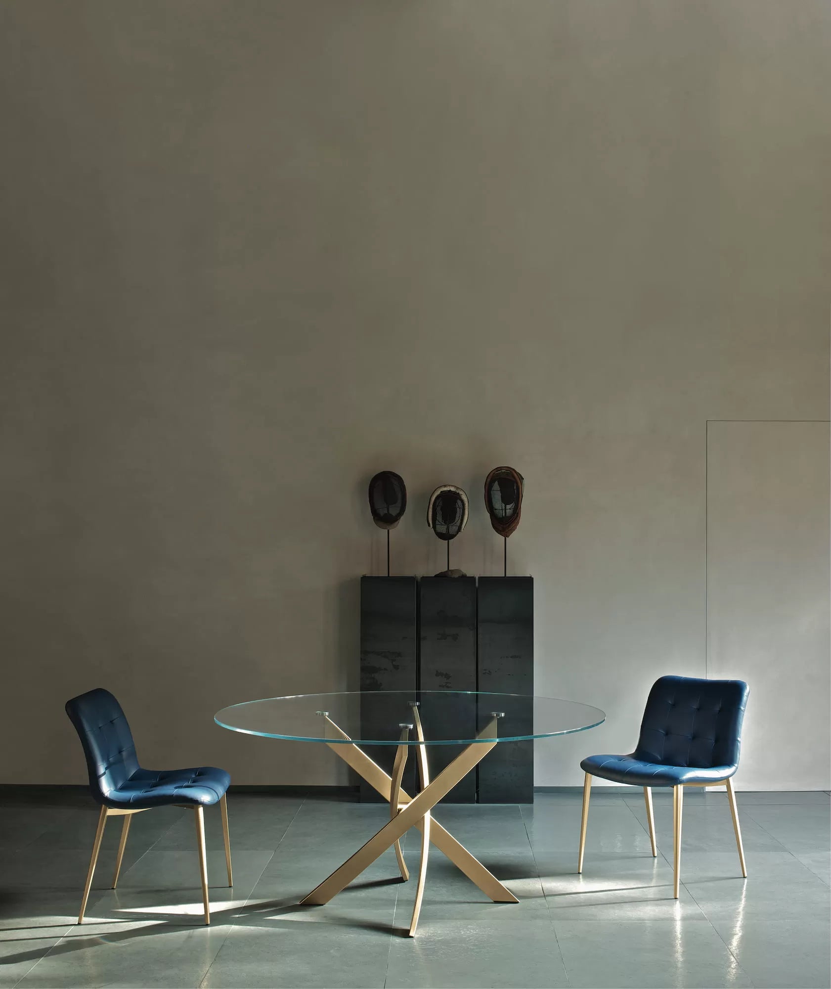 Bontempi Kuga Dining Chair Metal Legs