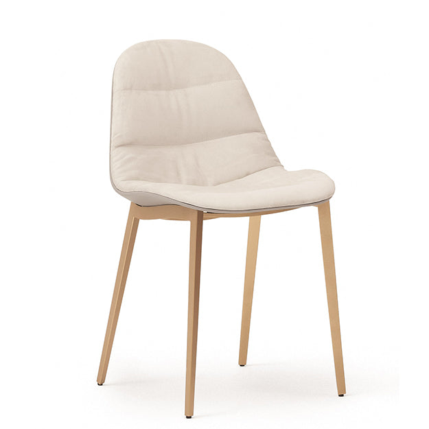 Bontempi Casa Mood Upholstered Dining Chair With Metal Frame