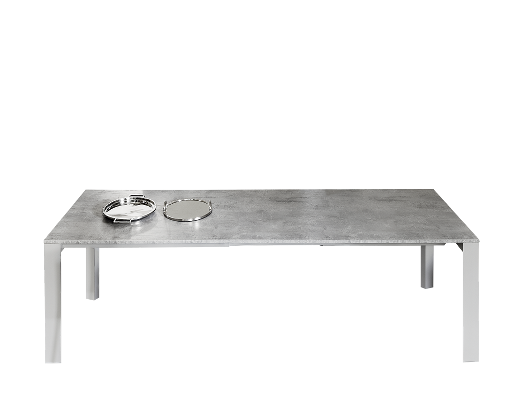 Pascal Table with extensions and lacquered Metal frame
