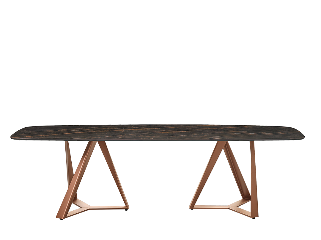 Millennium Xxl Table fix with lacquered metal frame