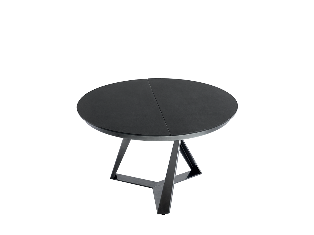 Millennium Round Round table with extension and metal frame