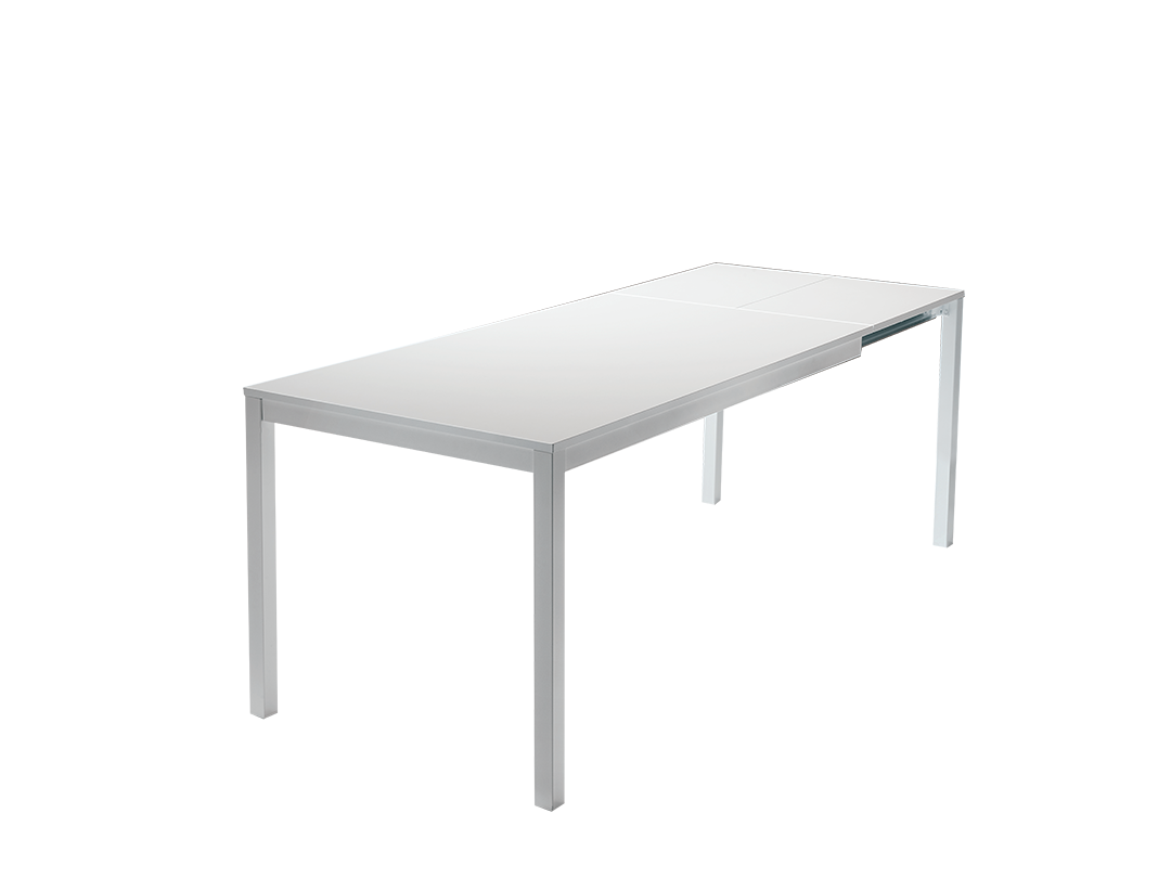 Mago Table with extension and lacquered Metal frame